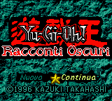 Yu-Gi-Oh! Duel Monsters III: Tri-Holy God Advent title screen for GameBoy Color